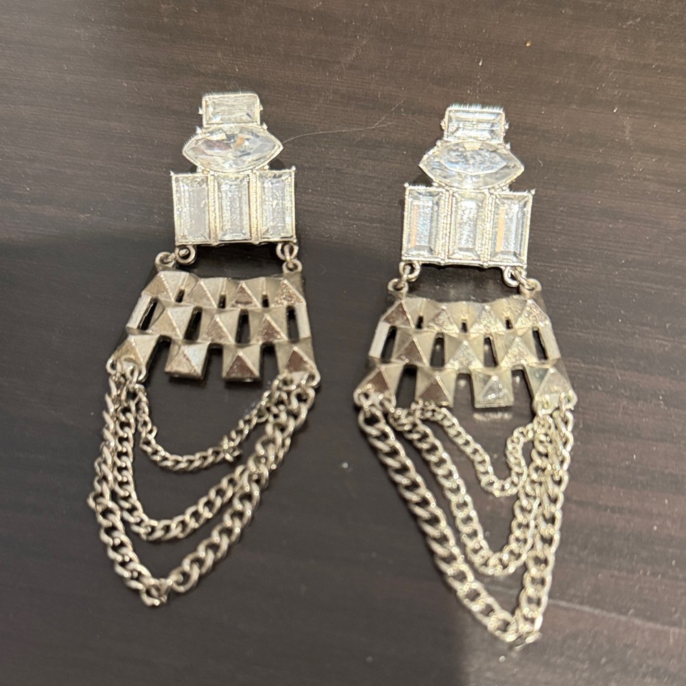 Elegant Silver Dangle Earrings